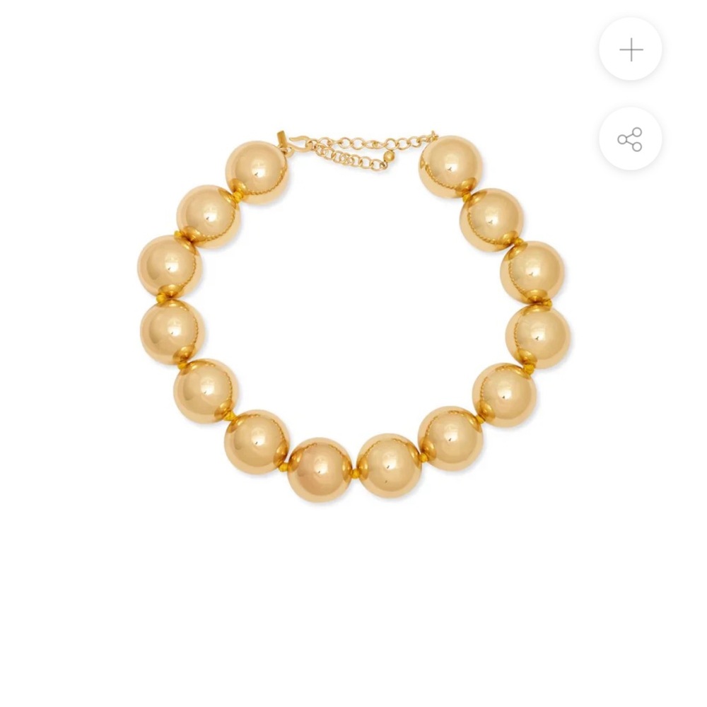 Kenneth Jay Lane Radiant Gold Bead Necklace